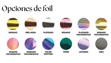 Cargar imagen en el visor de la galería, Stickers personalizados con foil metálico - Papel Adhesivo Fotográfico
