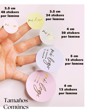 Cargar imagen en el visor de la galería, Stickers personalizados con foil metálico - Papel Adhesivo Fotográfico
