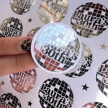 Cargar imagen en el visor de la galería, Stickers personalizadas para negocios y eventos con foil metalico
