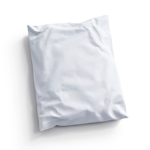 Bolsa blanca para envios de ropa por correo o mensajeria, 25x33cm