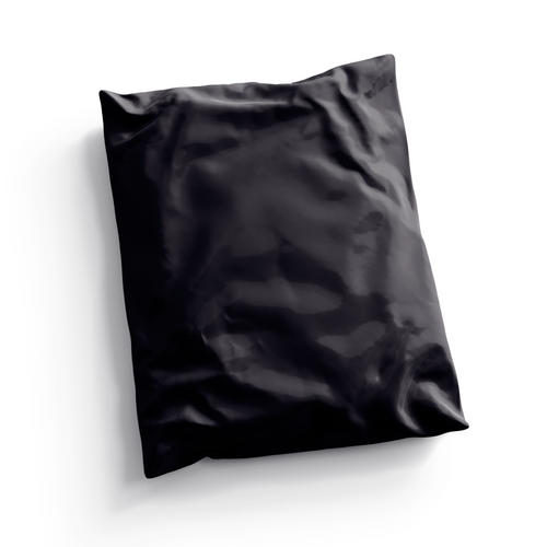 Bolsa de polietileno para envios de tienda virtual, color negro, 10x13 pulgadas